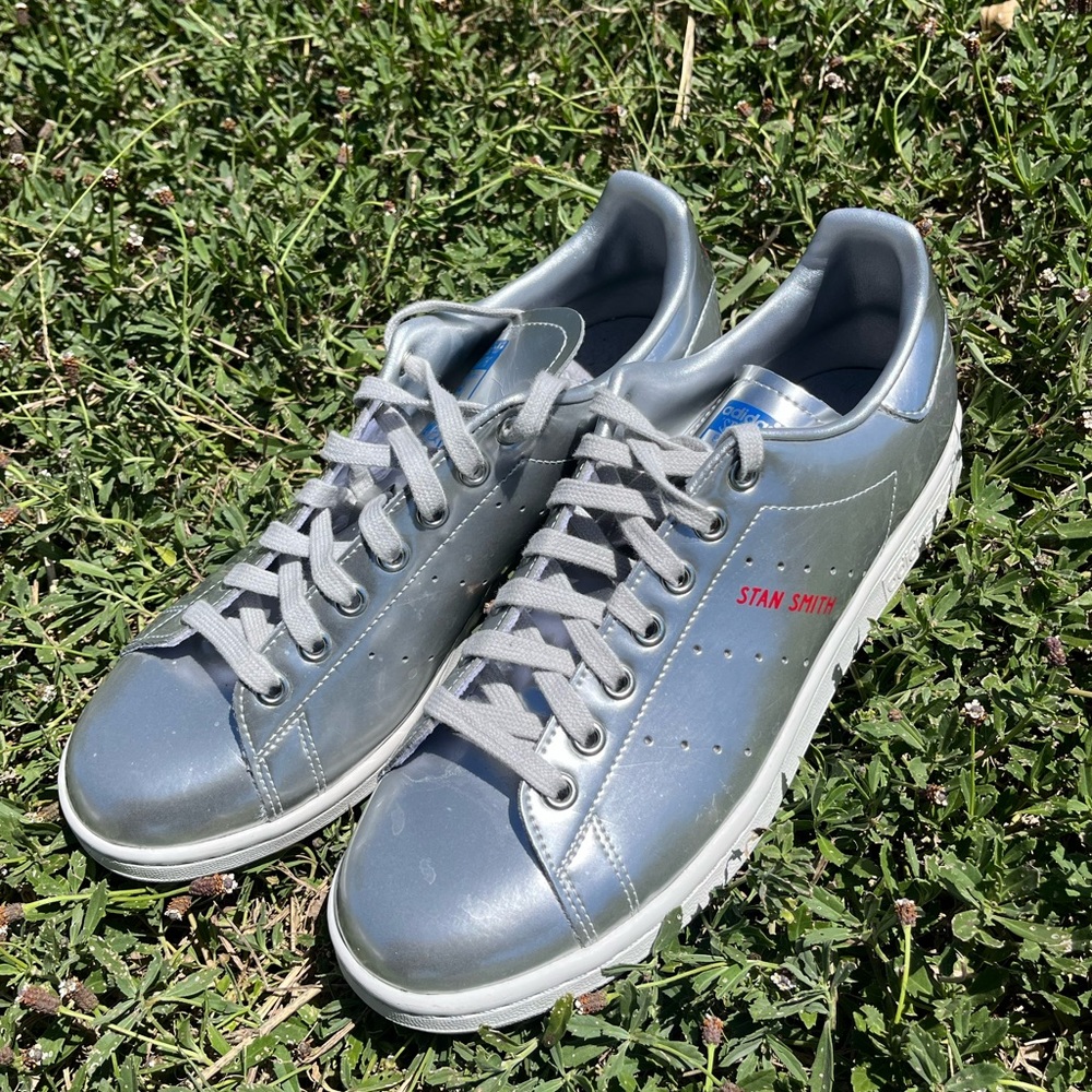 Adidas Stan Smith Silver Sneakers | 8.5 | Men’s